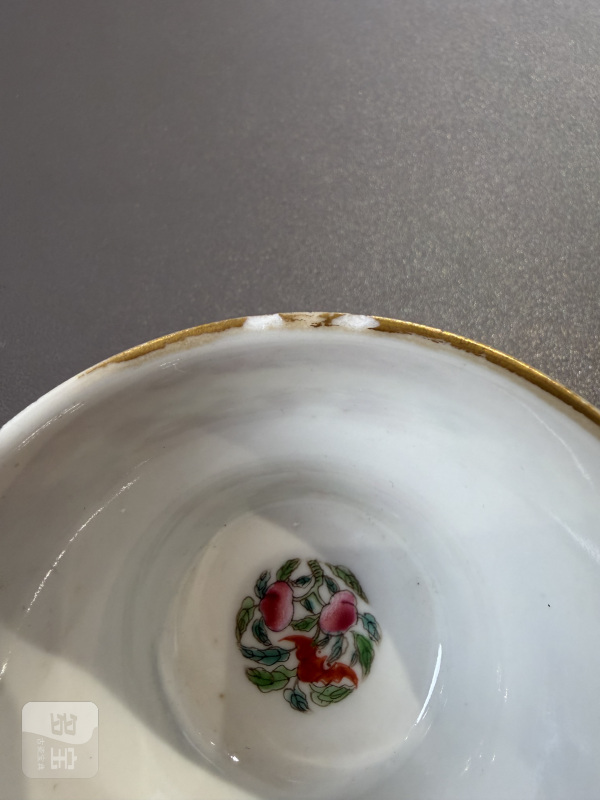清嘉庆 粉彩鱼化龙图茶壶杯碟十三件 - 图49